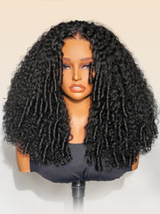 250% Density Big Curly Hair Glueless Wig With Defined Spiral Curls