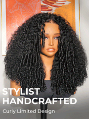 250% Density Big Curly Hair Glueless Wig With Defined Spiral Curls