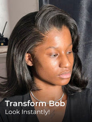 Short Body Wave Bob M Hairline 13x6 Lace Front Wig Ready To Go