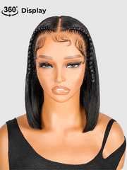 Stylist Braided Short Bob Wig Glueless 13x4 Front Wig