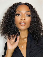 Water Wave Short Bob Wigs Natural Looking Short Wigs Bob Lace Wig