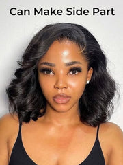 Short Body Wave Bob M Hairline 13x6 Lace Front Wig Ready To Go