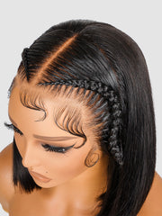 Stylist Braided Short Bob Wig Glueless 13x4 Front Wig